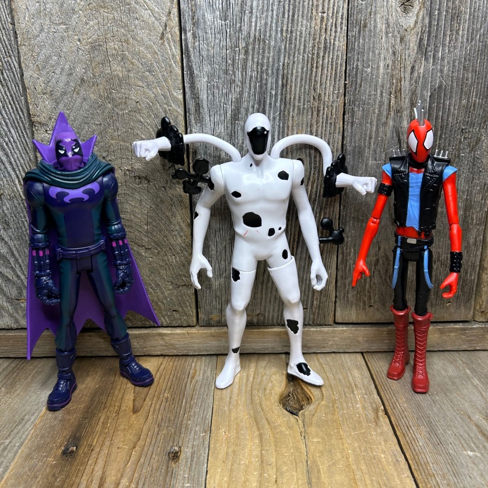 Marvel Spider-Man Across the Spider-Verse Prowler The Spot Spider-Punk Figures